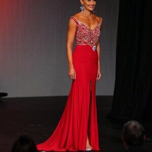 Red Pageant Gown